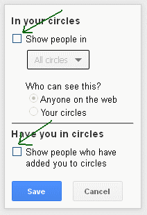 Hide Circles In Google Plus