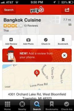 How to post Yelp reviews directly from your iPhone