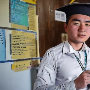 Artistic representation for How a Kyrgyz Teen Is Transforming the IT Education Landscape