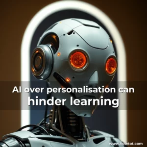 Artistic representation for AI over personalisation can hinder learning