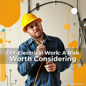 Artistic representation for DIY Electrical Work: A Risk Worth Considering