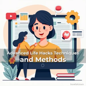 Artistic representation for Advanced Life Hacks Techniques and Methods