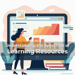 Artistic representation for Understanding the Spectrum of Learning Resources