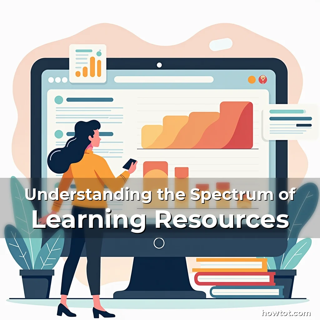 Artistic representation for Understanding the Spectrum of Learning Resources